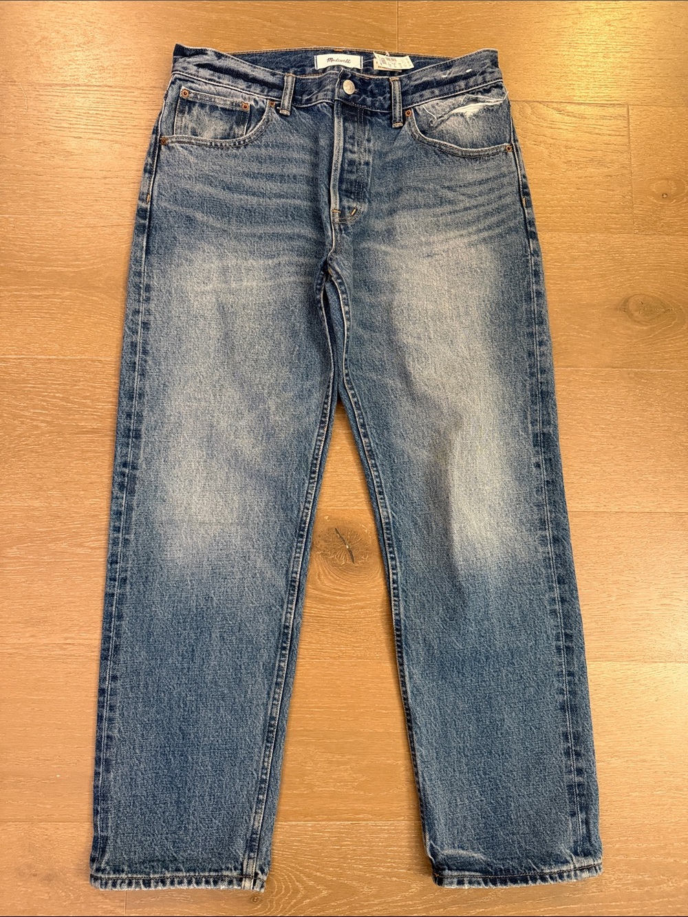 NWT Madewell x Kaihara Selvedge Denim Dean Easy Straight Jean | 29 - Picture 4 of 12